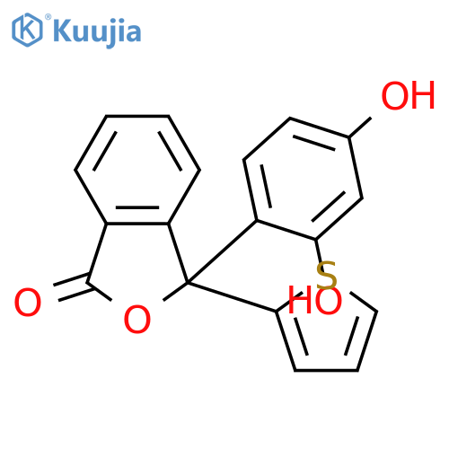 1(3H)-ISOBENZOFURANONE, 3-(2,4-DIHYDROXYPHENYL)-3-(2-THIENYL)- structure