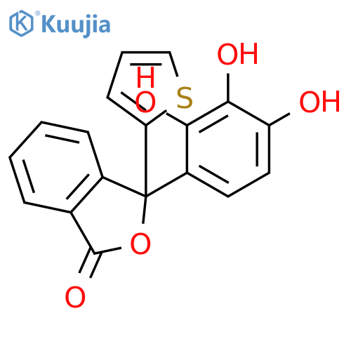 1(3H)-ISOBENZOFURANONE, 3-(2-THIENYL)-3-(2,3,4-TRIHYDROXYPHENYL)- structure