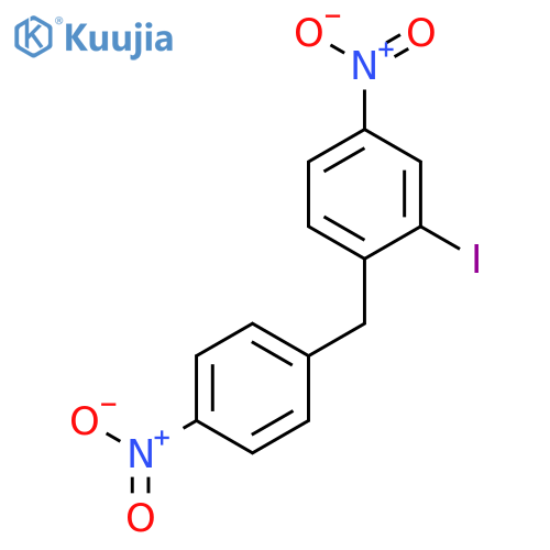 Benzene, 2-iodo-4-nitro-1-[(4-nitrophenyl)methyl]- structure