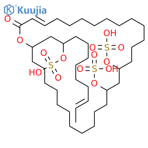 Oxacyclotriacont-3-en-2-one,16,18-bis(sulfooxy)-30-[2-(sulfooxy)-9-undecenyl]- (9CI) structure