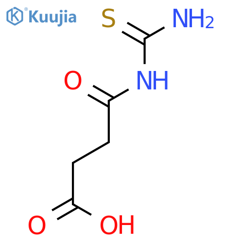BUTANOIC ACID, 4-[(AMINOTHIOXOMETHYL)AMINO]-4-OXO- structure
