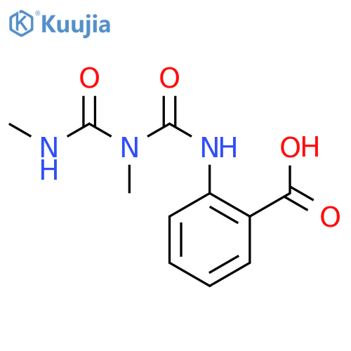 Benzoic acid,2-[[[methyl[(methylamino)carbonyl]amino]carbonyl]amino]- structure