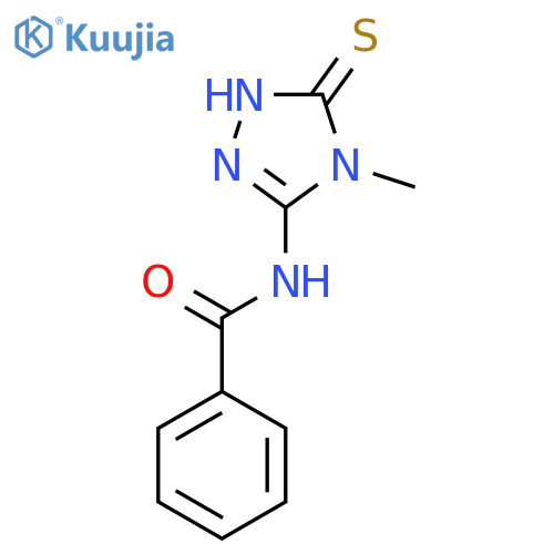 BENZAMIDE, N-(4,5-DIHYDRO-4-METHYL-5-THIOXO-1H-1,2,4-TRIAZOL-3-YL)- structure