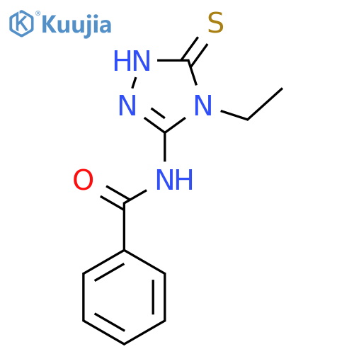 Benzamide, N-(4-ethyl-4,5-dihydro-5-thioxo-1H-1,2,4-triazol-3-yl)- structure