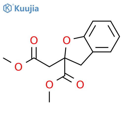 3-BENZOFURANACETIC ACID, 2-(METHOXYCARBONYL)-, METHYL ESTER structure