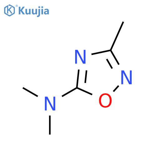 N,N,3-Trimethyl-1,2,4-oxadiazol-5-amine structure