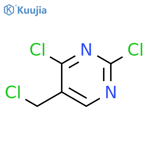 2,4-dichloro-5-(chloromethyl)pyrimidine structure