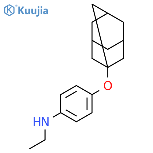 BENZENAMINE, N-ETHYL-4-(TRICYCLO[3.3.1.13,7]DEC-1-YLOXY)- structure