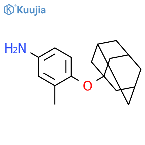 BENZENAMINE, 3-METHYL-4-(TRICYCLO[3.3.1.13,7]DEC-1-YLOXY)- structure