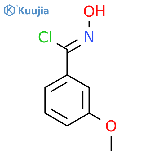 Benzenecarboximidoyl chloride, N-hydroxy-3-methoxy- structure