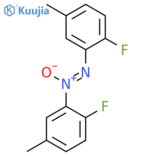 DIAZENE, BIS(2-FLUORO-5-METHYLPHENYL)-, 1-OXIDE structure