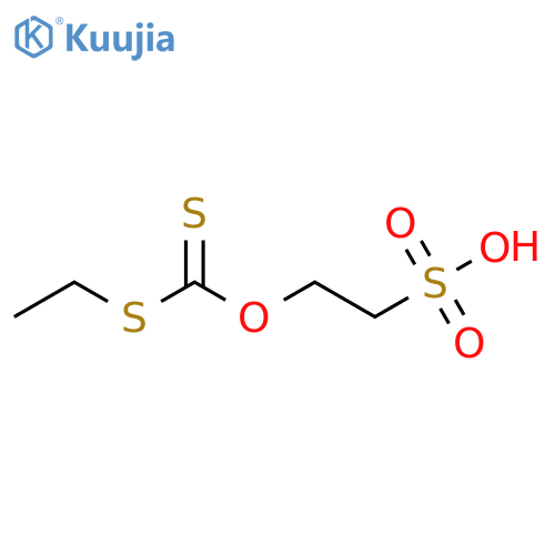 Ethanesulfonic acid, 2-[(ethylthio)thioxomethoxy]- structure