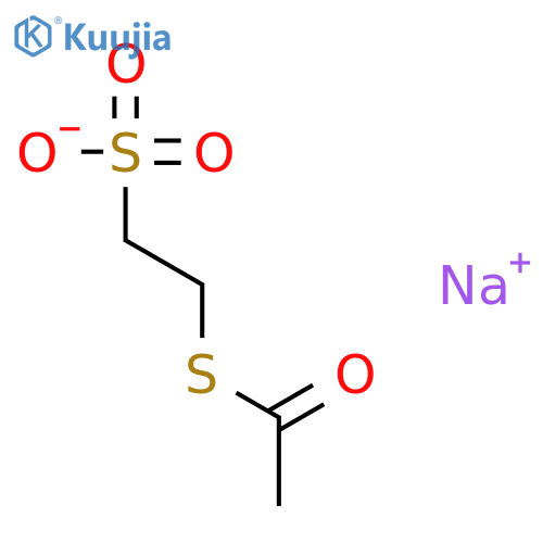 2-Acetylthioethanesulfonic Acid Sodium Salt structure