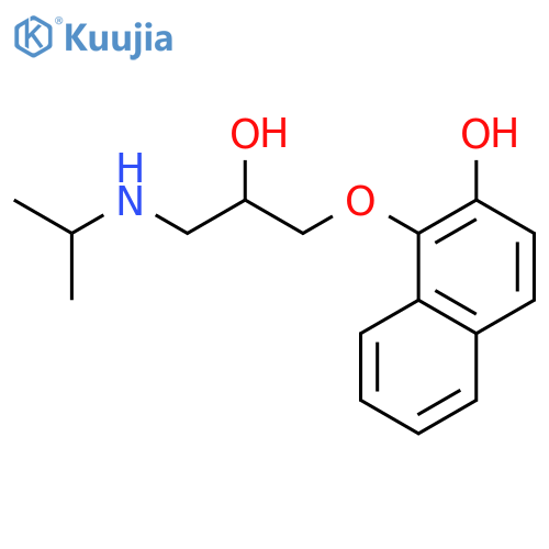 2-Hydroxypropranolol structure