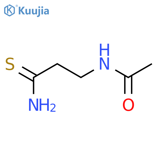 N-(2-carbamothioylethyl)acetamide structure