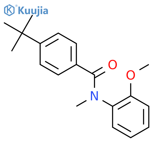 4-tert-butyl-N-(2-methoxyphenyl)-N-methylbenzamide structure
