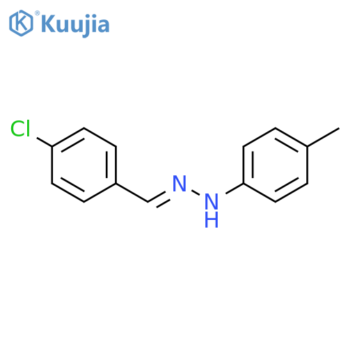 BENZALDEHYDE, 4-CHLORO-, (4-METHYLPHENYL)HYDRAZONE structure