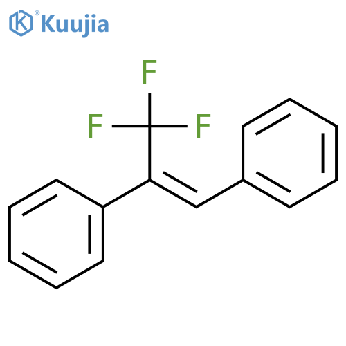 Benzene,1,1'-[(1E)-1-(trifluoromethyl)-1,2-ethenediyl]bis- (9CI) structure