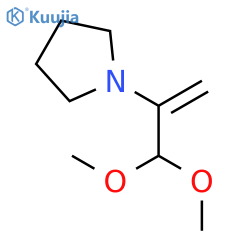Pyrrolidine, 1-[1-(dimethoxymethyl)ethenyl]- structure