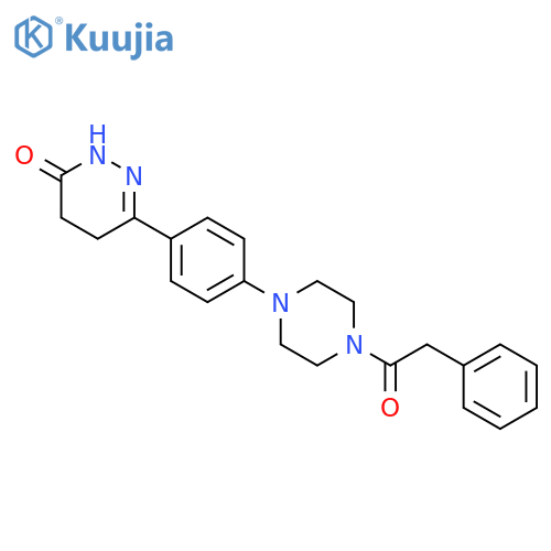 6-{4-[4-(phenylacetyl)piperazin-1-yl]phenyl}-4,5-dihydropyridazin-3(2H)-one structure