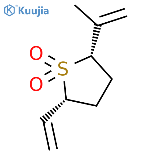 Thiophene, 2-ethenyltetrahydro-5-(1-methylethenyl)-, 1,1-dioxide, cis- structure