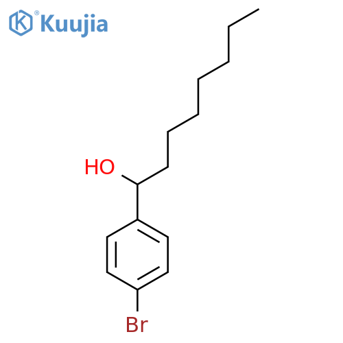 1-(4-Bromophenyl)octan-1-ol structure