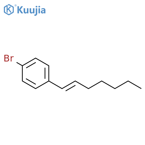 1-bromo-4-(hept-1-en-1-yl)benzene structure