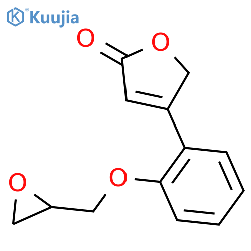 2(5H)-Furanone, 4-[2-(oxiranylmethoxy)phenyl]- structure