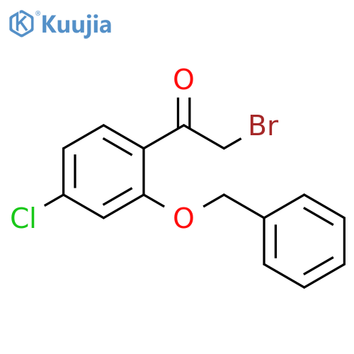 Ethanone, 2-bromo-1-[4-chloro-2-(phenylmethoxy)phenyl]- structure