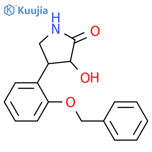 2-Pyrrolidinone, 3-hydroxy-4-[2-(phenylmethoxy)phenyl]- structure