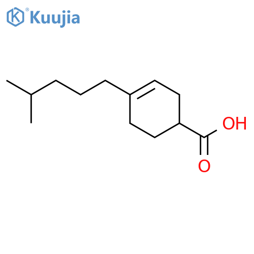 3-Cyclohexene-1-carboxylic acid, 4-(4-methylpentyl)- structure