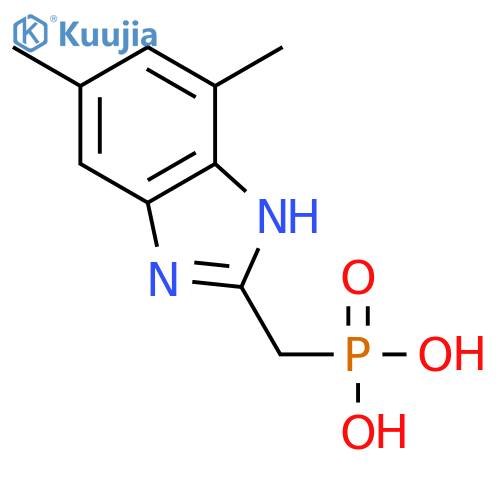 Phosphonic acid, [(4,6-dimethyl-1H-benzimidazol-2-yl)methyl]- structure
