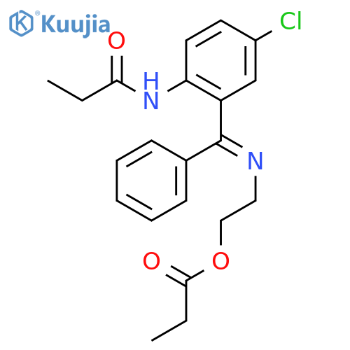 Propanamide,N-[4-chloro-2-[[[2-(1-oxopropoxy)ethyl]imino]phenylmethyl]phenyl]- structure