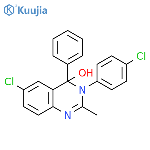 4-Quinazolinol,6-chloro-3-(4-chlorophenyl)-3,4-dihydro-2-methyl-4-phenyl- structure