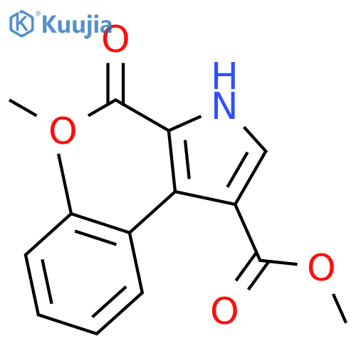 1H-Pyrrole-2,4-dicarboxylic acid, 3-(2-methylphenyl)-, dimethyl ester structure