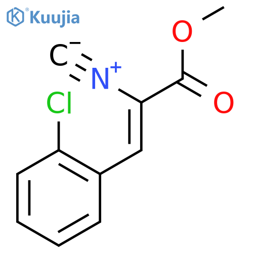 2-Propenoic acid, 3-(2-chlorophenyl)-2-isocyano-, methyl ester structure