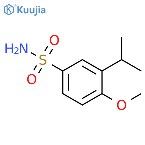4-methoxy-3-(propan-2-yl)benzene-1-sulfonamide structure