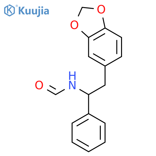FORMAMIDE, N-[2-(1,3-BENZODIOXOL-5-YL)-1-PHENYLETHYL]- structure