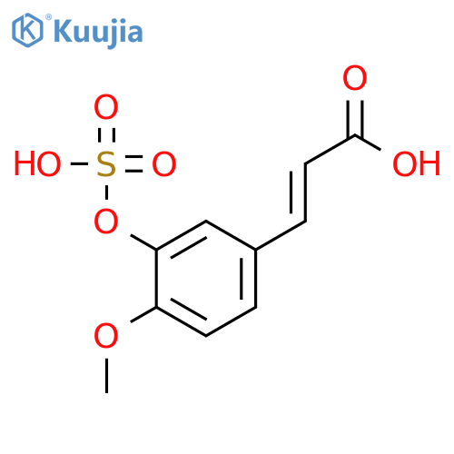 2-Propenoic acid, 3-[4-methoxy-3-(sulfooxy)phenyl]-, (2E)- structure