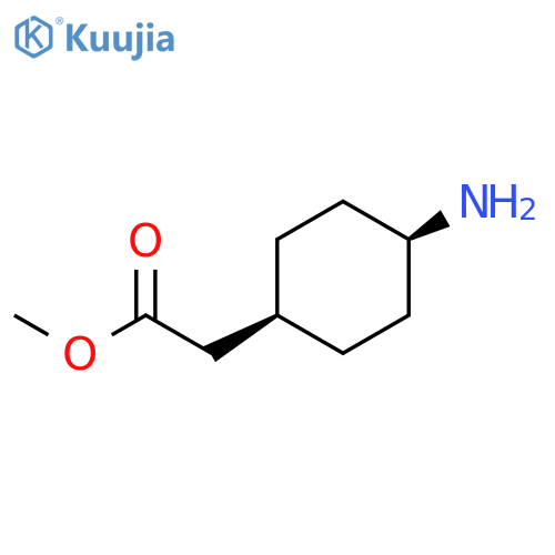 CYCLOHEXANEACETIC ACID, 4-AMINO-, METHYL ESTER, CIS- structure