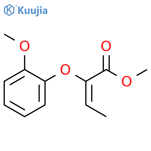 2-BUTENOIC ACID, 2-(2-METHOXYPHENOXY)-, METHYL ESTER, (2Z)- structure
