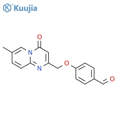 4-[(7-Methyl-4-oxo-4H-pyrido[1,2-a]pyrimidin-2-yl)methoxy]benzaldehyde structure