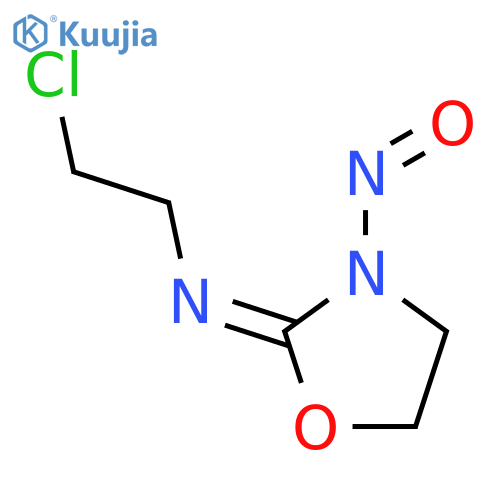 Ethanamine,2-chloro-N-(3-nitroso-2-oxazolidinylidene)- structure