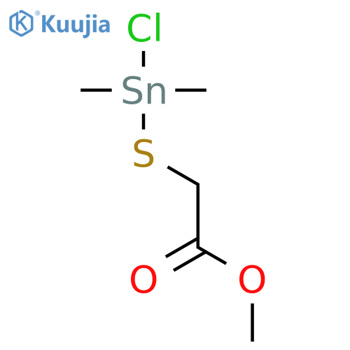 ACETIC ACID, [(CHLORODIMETHYLSTANNYL)THIO]-, METHYL ESTER structure