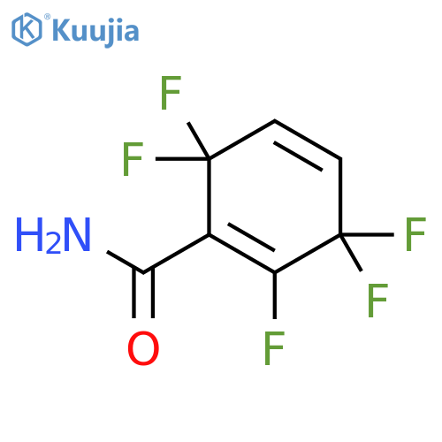 1,4-Cyclohexadiene-1-carboxamide, 2,3,3,6,6-pentafluoro- structure