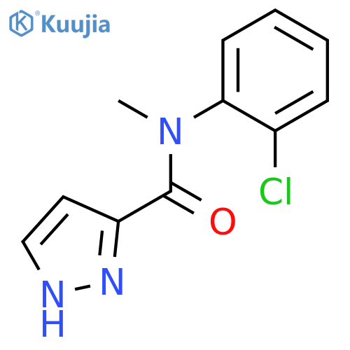 1H-PYRAZOLE-3-CARBOXAMIDE, N-(2-CHLOROPHENYL)-N-METHYL- structure