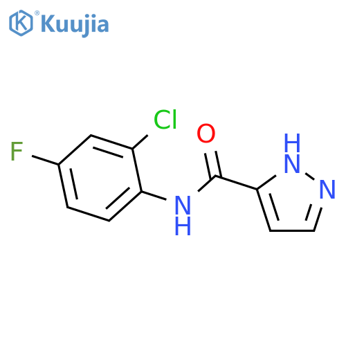 1H-PYRAZOLE-3-CARBOXAMIDE, N-(2-CHLORO-4-FLUOROPHENYL)- structure