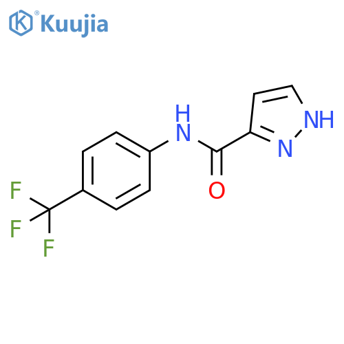 1H-Pyrazole-3-carboxamide,N-[4-(trifluoromethyl)phenyl]- structure