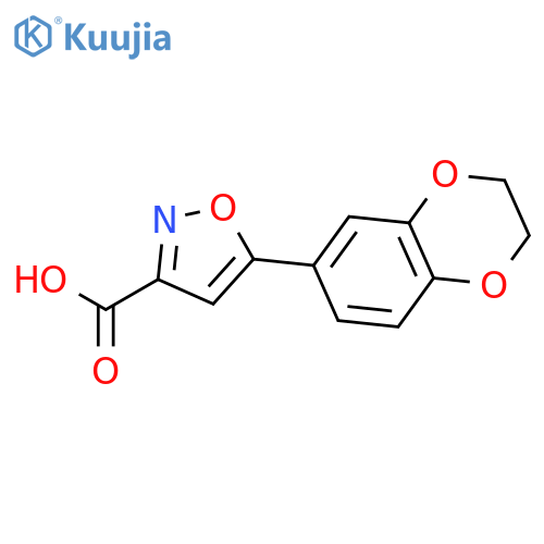 5-(2,3-Dihydrobenzob1,4dioxin-6-yl)isoxazole-3-carboxylic Acid structure
