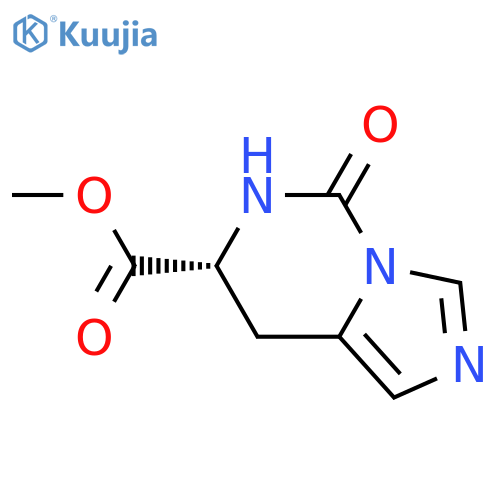 (7R)-5,6,7,8-tetrahydro-5-oxo-Imidazo[1,5-c]pyrimidine-7-carboxylic acid methyl ester structure